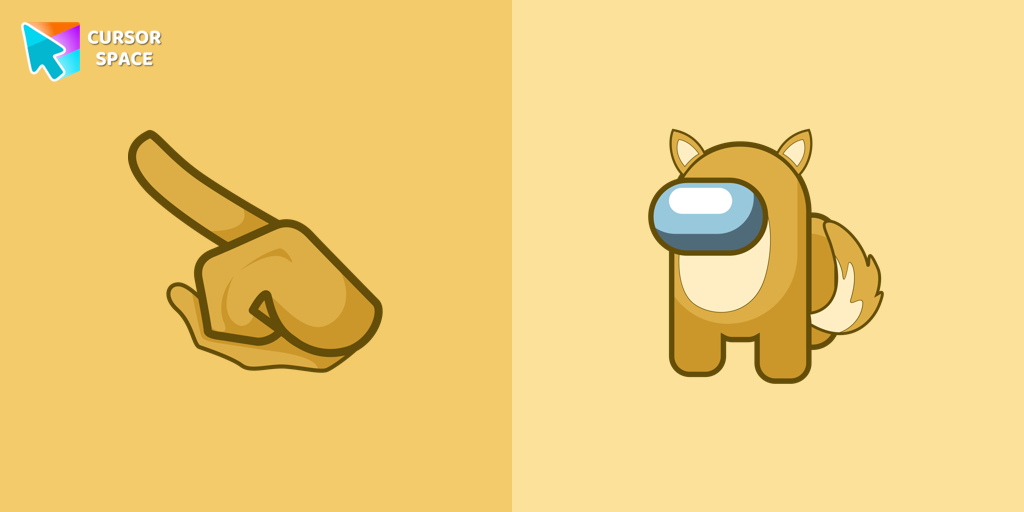 Custom Cursor Among Us Fox Character For Chrome